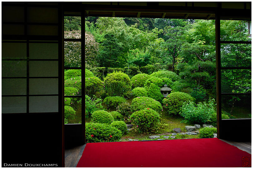 Meditation view, Anraku-ji temple