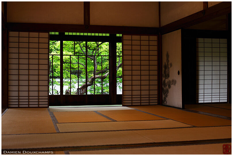 Traditional Japanese room in Shinyo-do temple