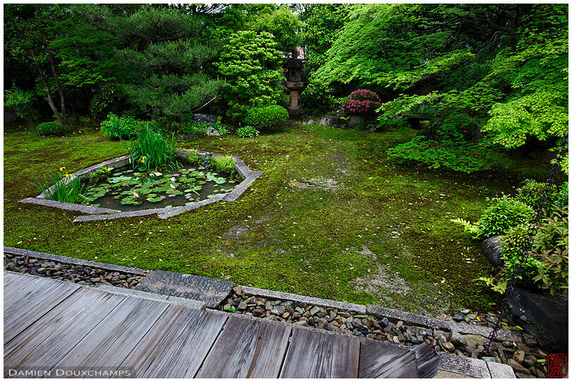 Zen garden with pond, Kosho-in temple