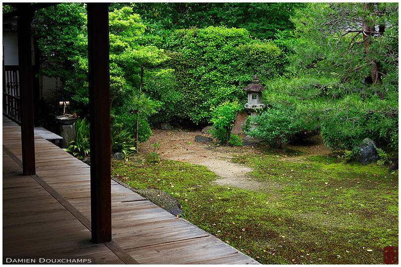 Terrace on moss garden, Kosho-in temple