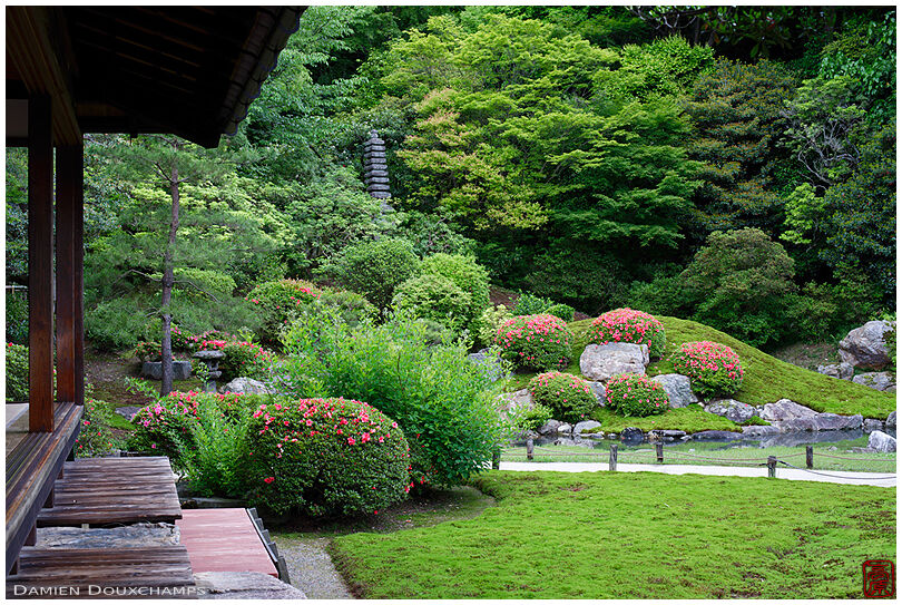 Zen gardens in Shoren-in temple