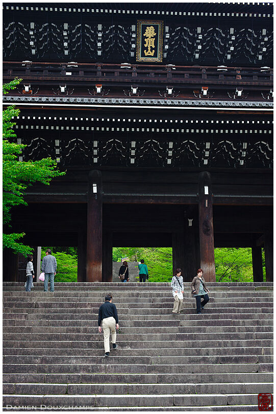 Stairs in front of Chion-in temple gate