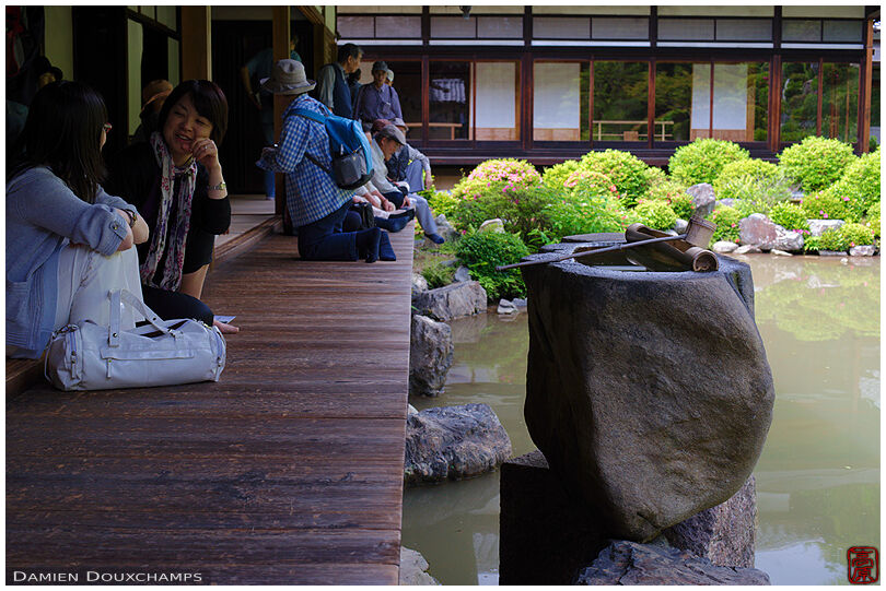 Visitors in CHishaku-in zen gardens