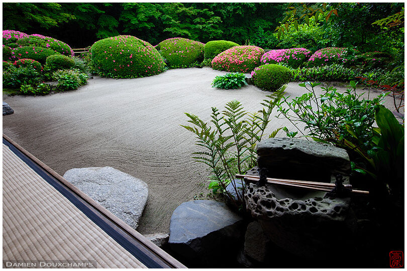 Water basin and zen garden, Shisen-do temple