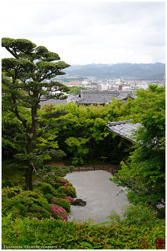View of Kyoto from Konpuku-ji zen gardens