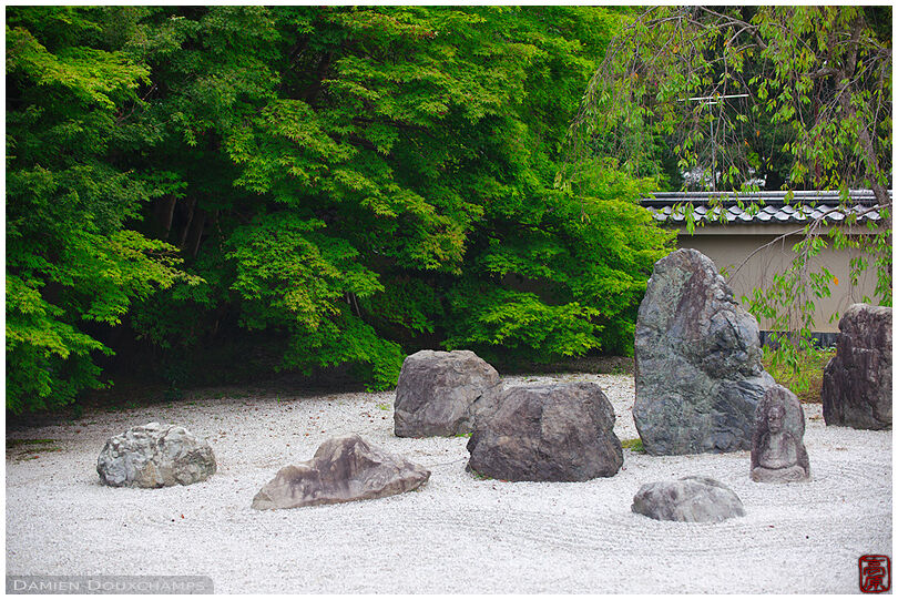 Karesansui rock garden in Jisso-in temple
