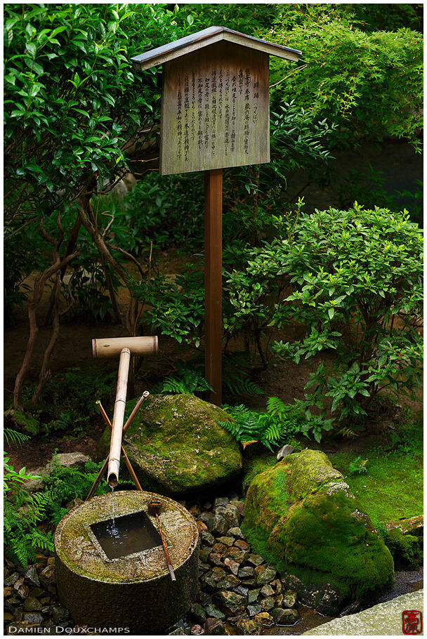 Tsukubai water basin in Ryoan-ji temple