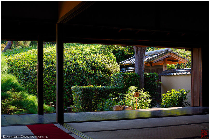 Zen garden from meditation hall