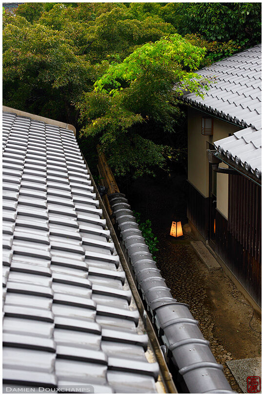 Narrow street with lantern, Gion