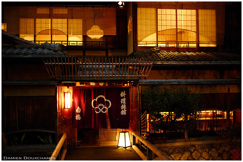 Shiroume, a famous inn in Kyoto