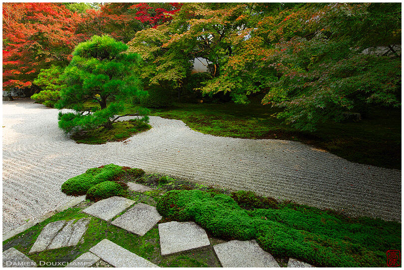 Tenju-an temple dry landscape garden