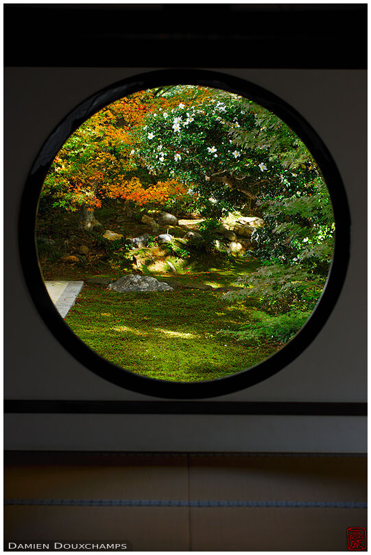 The round window of Enlightenment in Genko-an temple