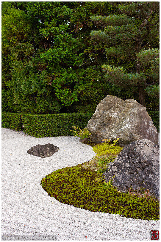 Dry landscape garden, Taizo-in temple