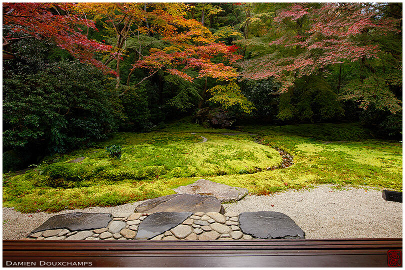 Terrace on zen garden, Ruriko-in temple