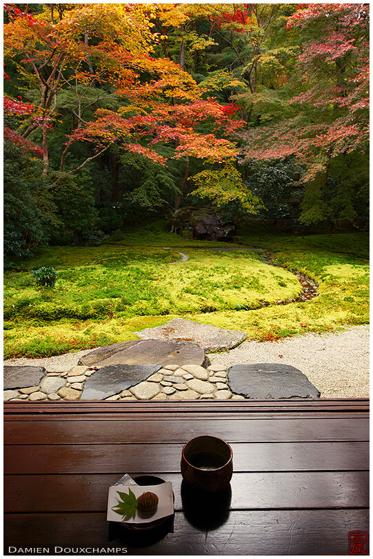 Tea time in Ruriko-in temple