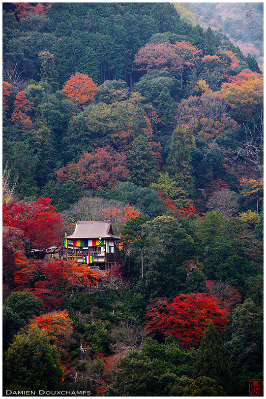 Senko-ji, a small temple perched in the hills of Arashiyama, Kyoto, Japan