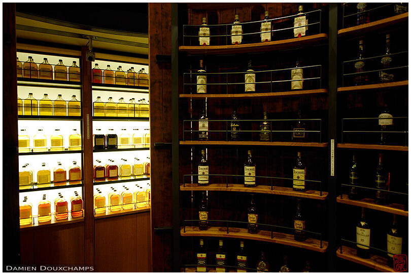 Whiskey museum in the Yamazaki distillery, Osaka, Japan