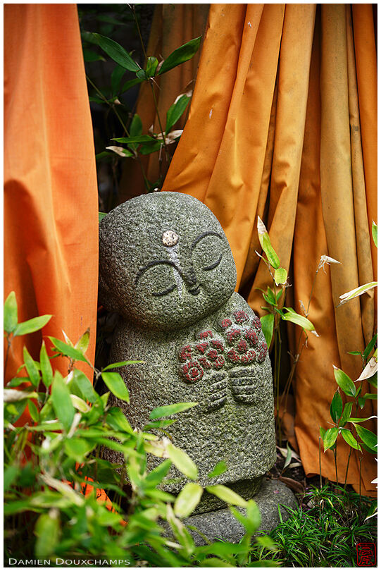 Small statue in Rokkaku-do temple, Kyoto, Japan