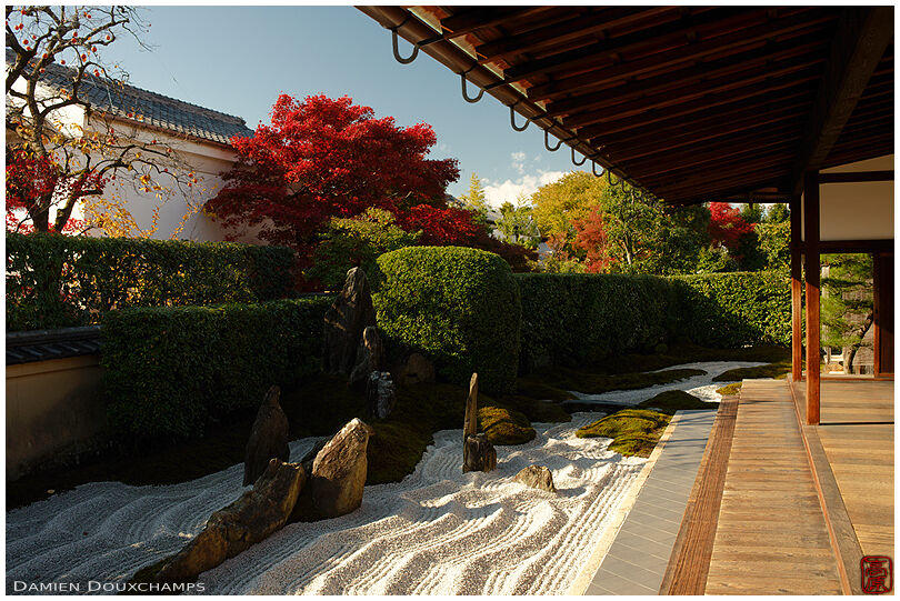 Zen garden in Zuiho-in temple, Kyoto