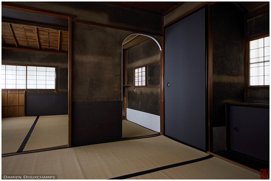 Perfect sukiya architecture and wabisabi feel in the tea room of Zuiho-in temple, Kyoto, Japan