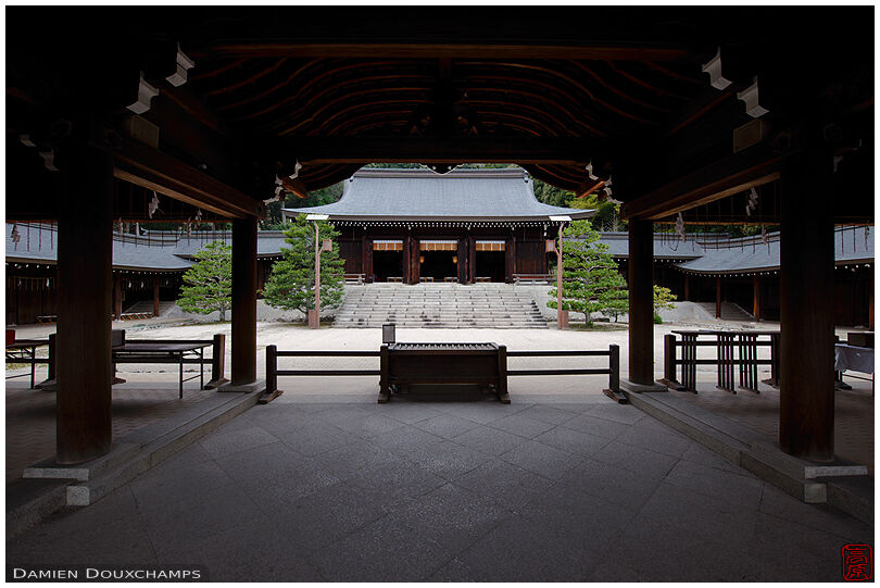 The heart of Omi-jingu shrine, Shiga, Japan