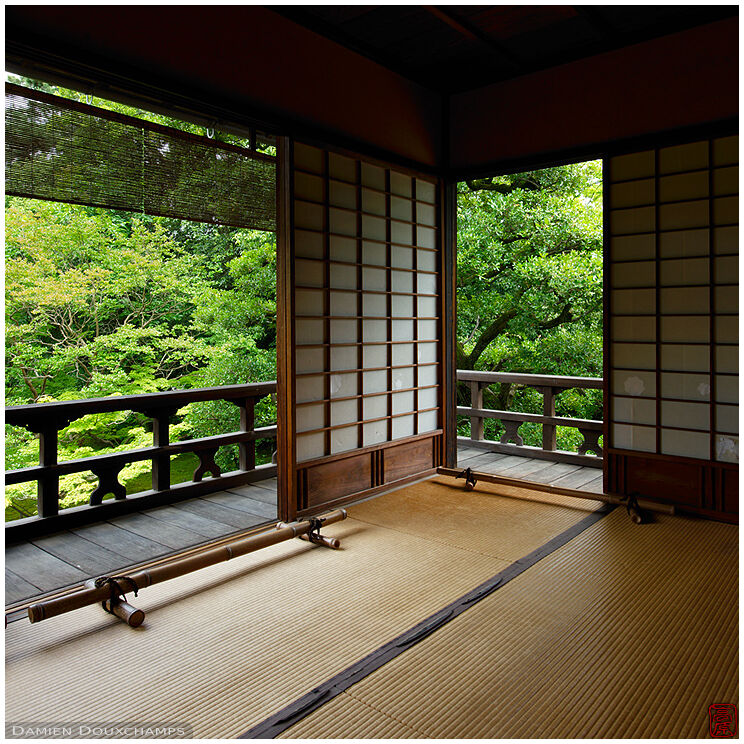 A room in the Shusui-tei tea house, Kyoto, Japan