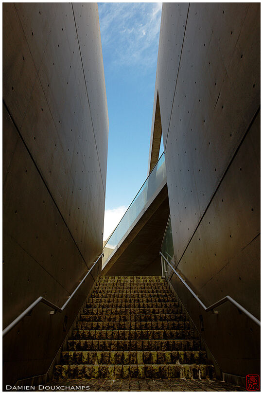 Concrete architecture by Tadao Ando, Kyoto, Japan