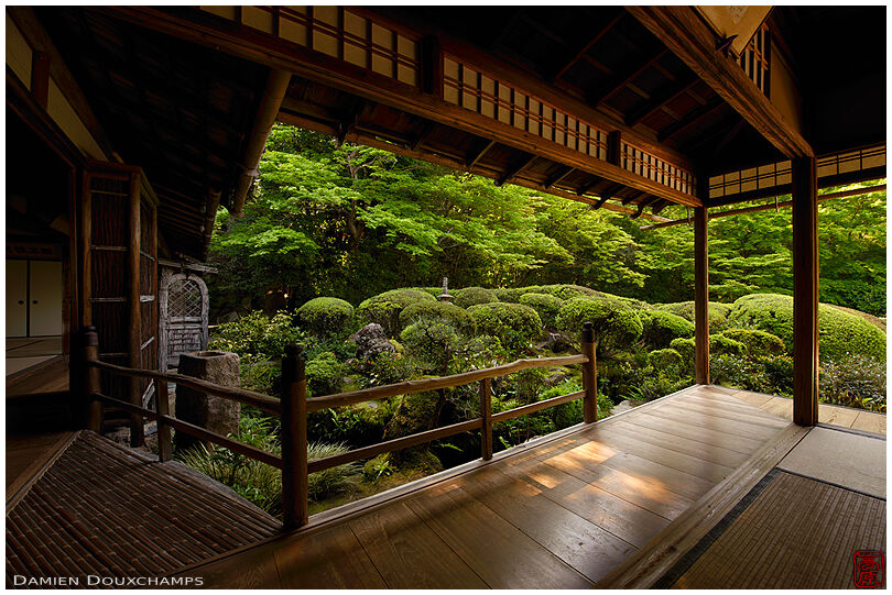 The classic sukiya architecture of Shisen-do temple, Kyoto, Japan