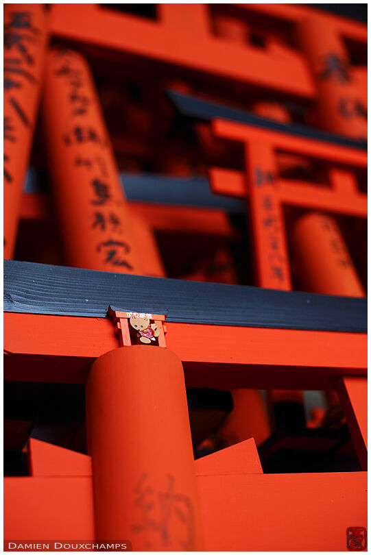 Small and large torii votive offerings, Fushimi Inari shrine, Kyoto, Japan