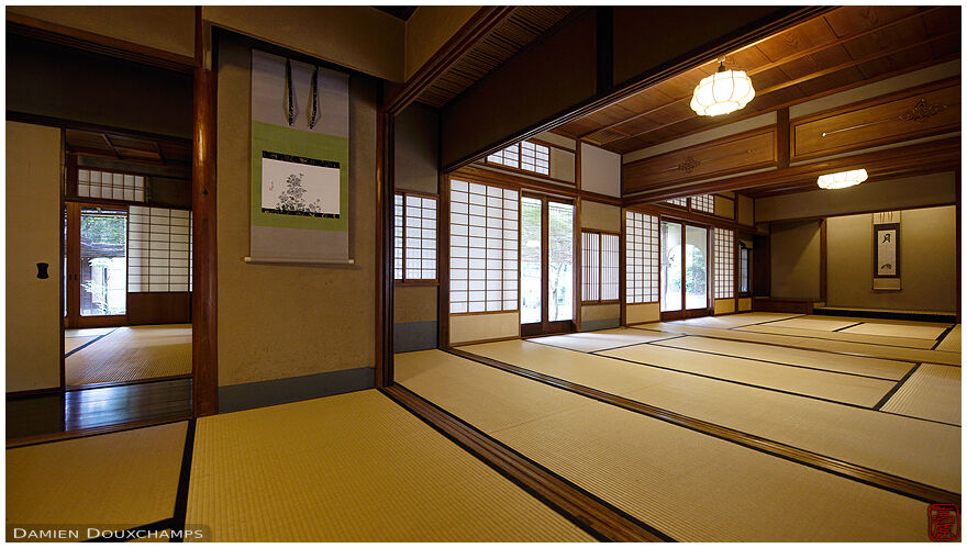 The main hall of Kodo-kan, a great example of sukiya architecture in Kyoto, Japan