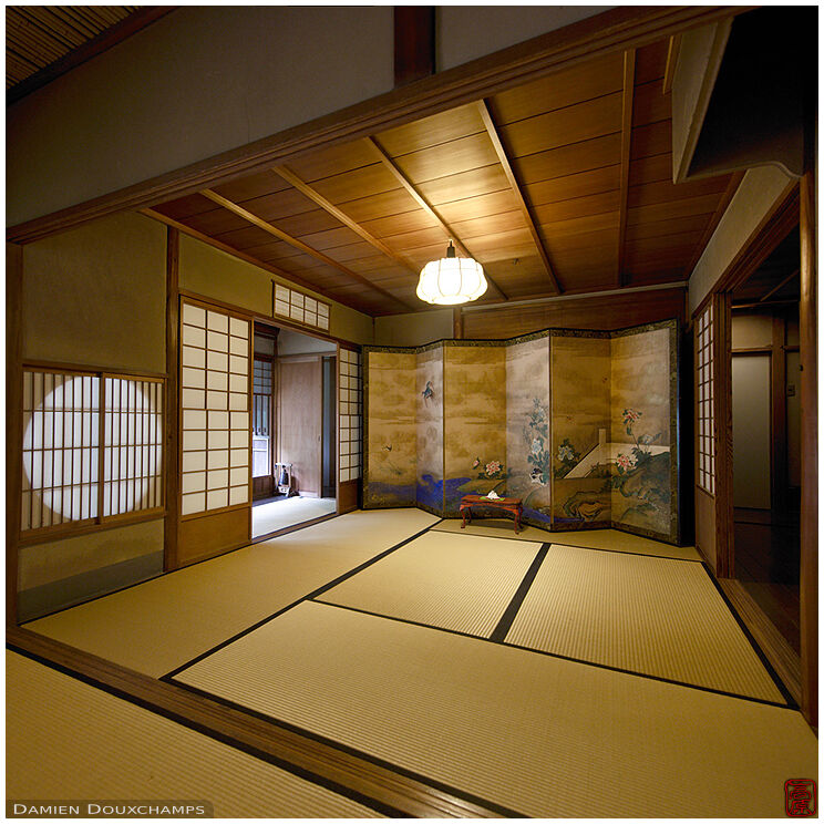 Traditional sukiya interior, Kodo-kan house, Kyoto, Japan