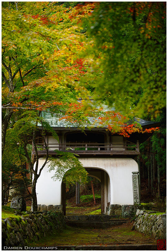 The lower gate of Amidaji temple in the Ohara valley, Kyoto, Japan