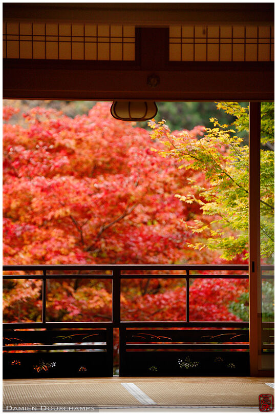 Japanese room in Jakko-in temple, Ohara valley, Kyoto