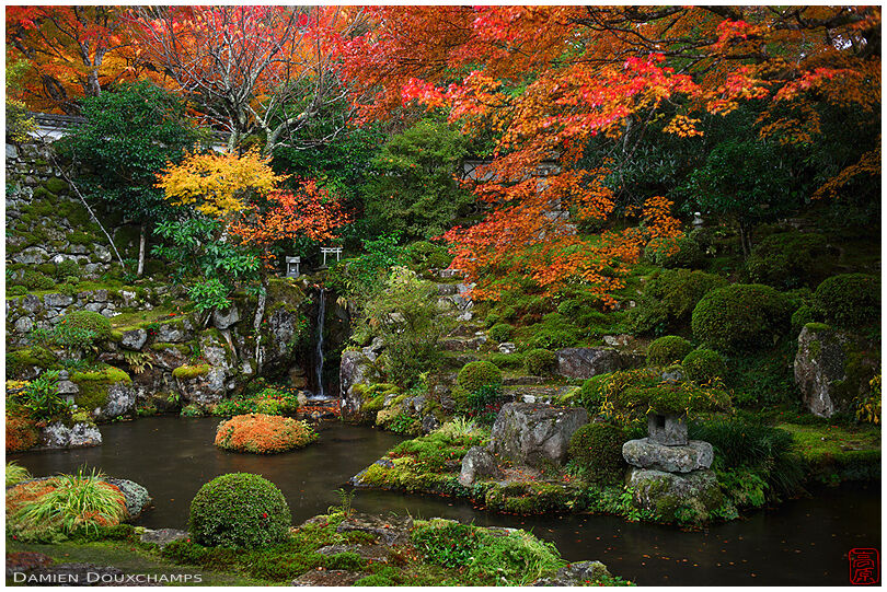 Japanese garden in autumn, Ohara valley, Kyoto