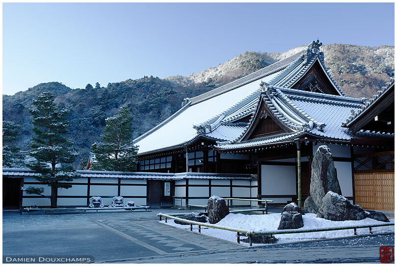 Early winter morning in Tenryu-ji temple, Kyoto