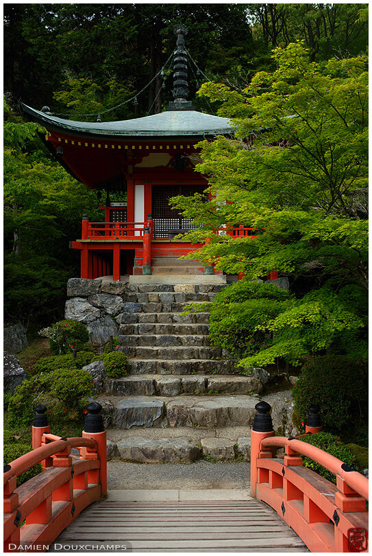The Bentendo hall of Daigo-ji temple, one of the UNESCO world heritages of Kyoto
