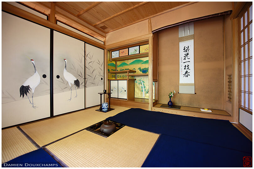 Kobun-tei tea house, a perfect example of sukiya architecture in Kyoto, Japan