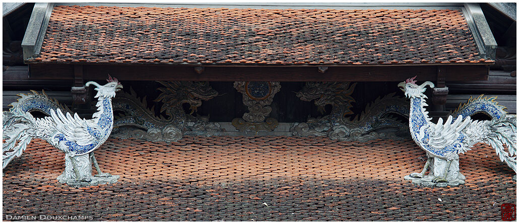Temple roof detail, Dinh Yen Phu, Hanoi, Vietnam