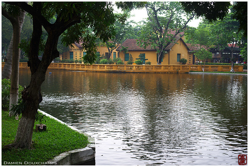 Pond in the Ho Chi Minh memorial, Hanoi, Viet Nam