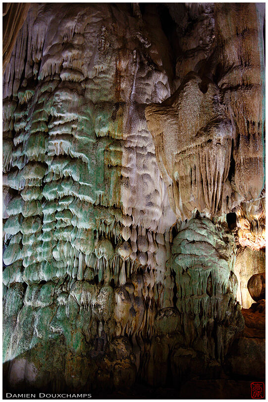 Large calcite formations in the Phong Nha caves, Viet Nam