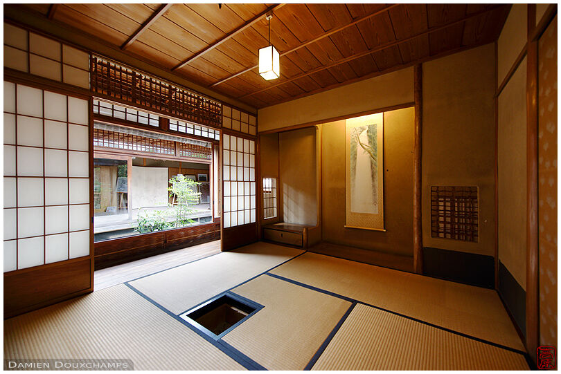 Tea room in the Omuro residence, Kyoto, Japan
