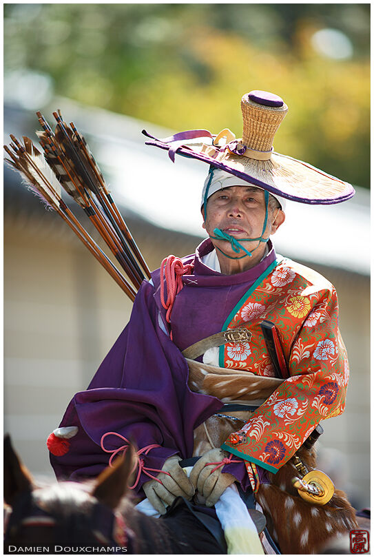 Mounted yabusame archer, Jidai festival, Kyoto, Japan