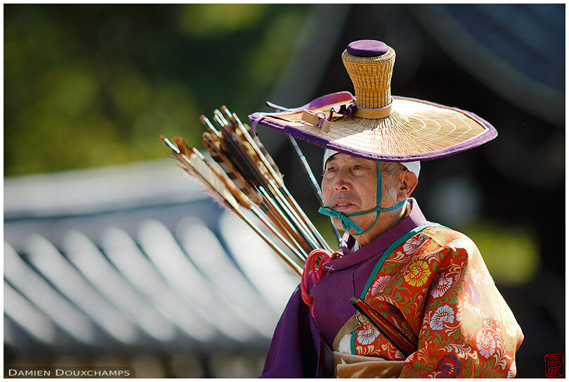 Mounted yabusame archer, Jidai festival, Kyoto, Japan