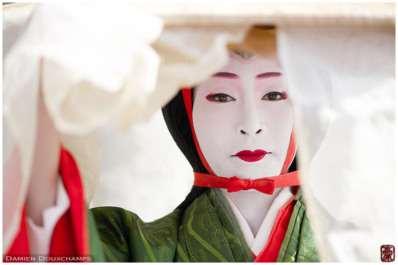 Twelfth century character Tokiwa Gozen, Jidai festival, Kyoto, Japan