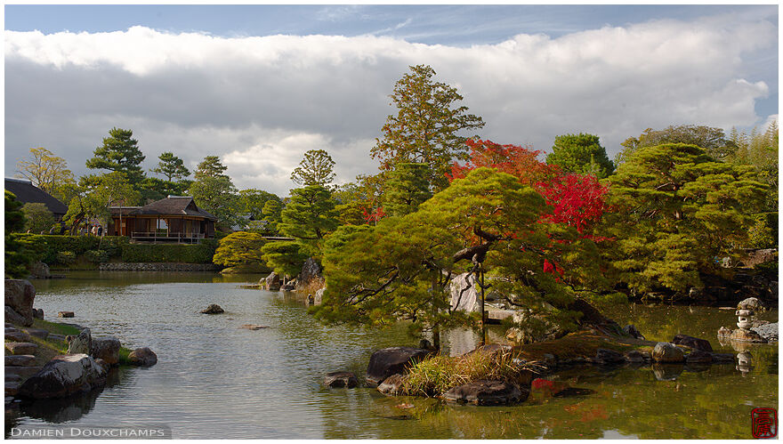The large pond garden of the Katsura Imperial villa, Kyoto, Japan