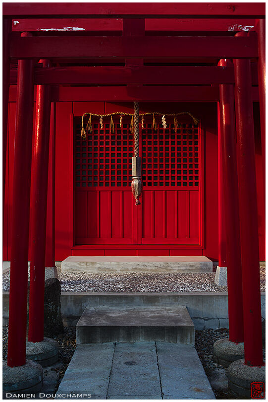 A very red shrine in Fukui prefecture, Japan