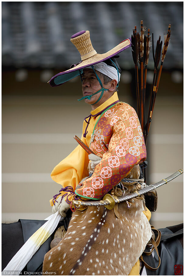 Mounted yabusame archer, Jidai festival, Kyoto, Japan, Asia