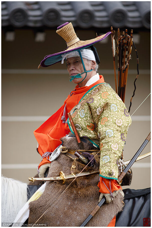 Mounted yabusame archer, Jidai festival, Kyoto, Japan, Asia