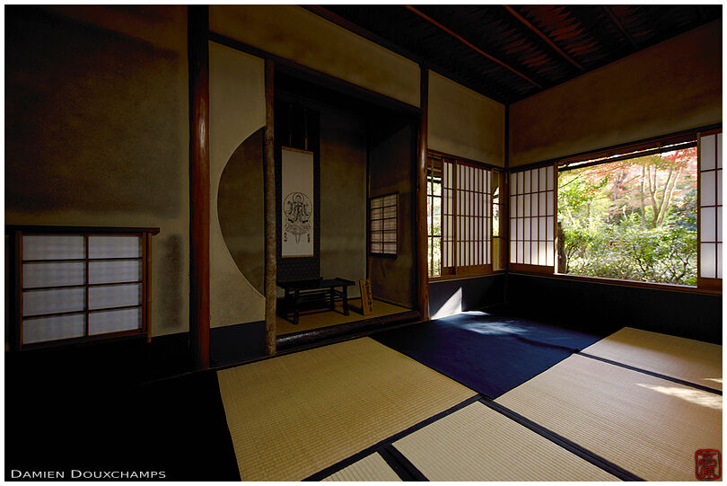 Traditional sukiya Japanese architecture in Raigo-in temple, Kyoto, Japan