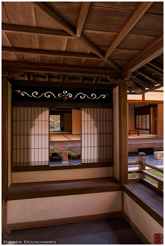 Traditional Japanese architecture in Koto-in, a subtemple of Daitoku-ji, Kyoto, Japan